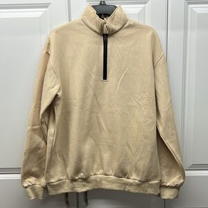 SAFRISIOR  Women’s Oversized Half Zip Sweatshirt Drop Shoulder